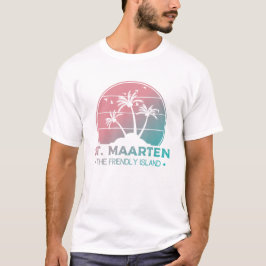 St. Maarten | Sint Martin Retro Gradient T-Shirt