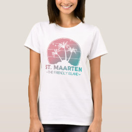 St. Maarten | Sint Martin Retro Gradient T-Shirt