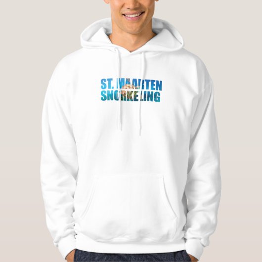 St Maarten Snorkeling Schnorkeler Hoodie (Vorderseite)