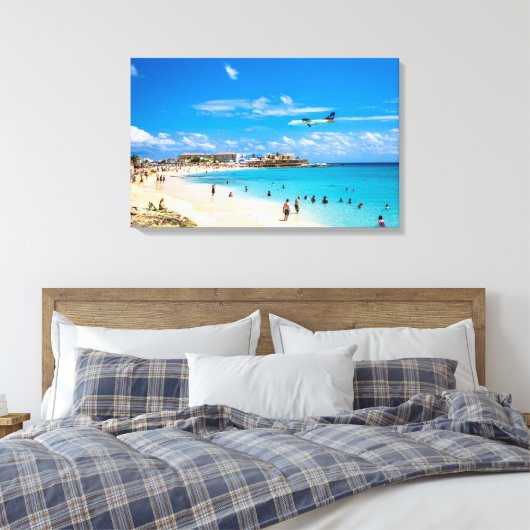 St Maarten Sommer Leinwanddruck (Insitu (Schlafzimmer))