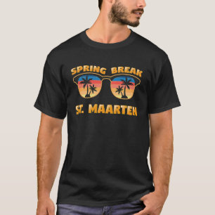 St Maarten Spring Break Vintag Matching Cool Sung T-Shirt