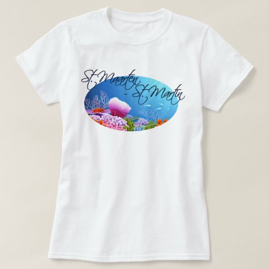 St. Maarten - St. Martin Riff T-Shirt (Design vorne)