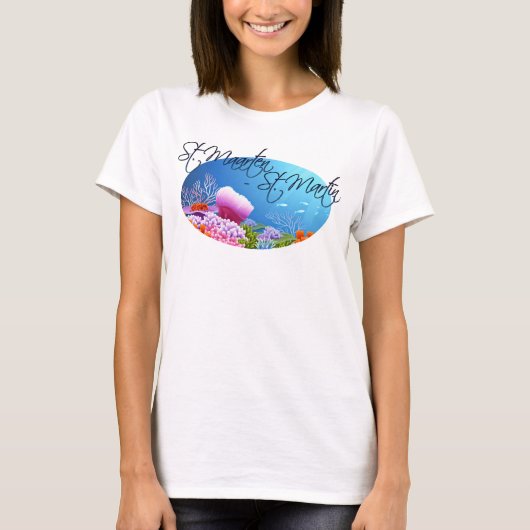 St. Maarten - St. Martin Riff T-Shirt (Vorderseite)