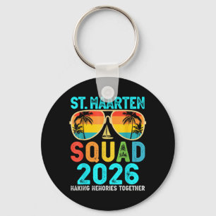 St Maarten-Truppe 2026 Urlaub Freund Familie Schlüsselanhänger