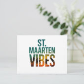 St. Maarten vibes Caribbean Island Postcard Postkarte (Stehend Vorderseite)