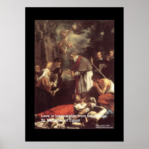 St. Macarius - Ägyptische Liebe/Wissenspender Poster