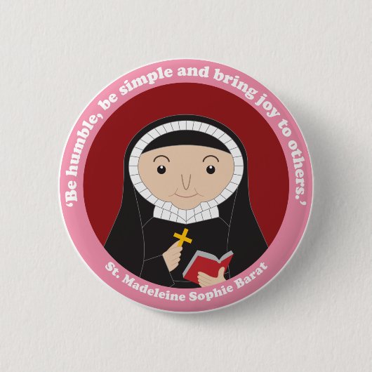 St. Madeleine Sophie Barat Button (Vorderseite)
