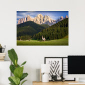 St. Magdalena | Val di Funes Poster (Heimbüro)