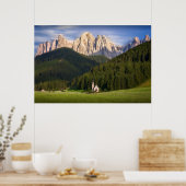 St. Magdalena | Val di Funes Poster (Küche)