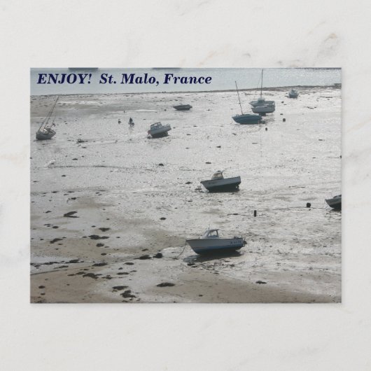 St. Malo, Frankreich Postkarte (Vorderseite)