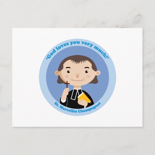 St. Marcellin Champagnat Postkarte (Vorderseite)