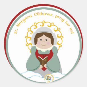 St. Margaret Clitherow Runder Aufkleber