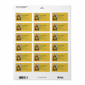 St. Margaret mit dem Banner Drache und Auferstehun Adressaufkleber (Vorne)