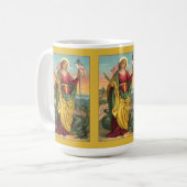 St. Margaret mit dem Banner Drache und Auferstehun Kaffeetasse (Vorderseite Links)