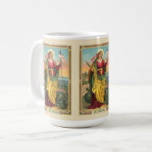St. Margaret mit dem Banner Drache und Auferstehun Kaffeetasse (Vorderseite Links)