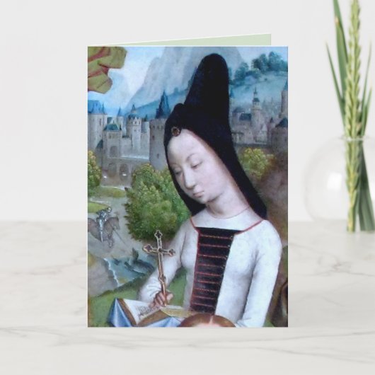 St. Margaret of Antioch (Detail; M 070) Karte (Vorderseite)