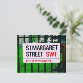 St. Margaret Street - Westminster Postkarte (Stehend Vorderseite)