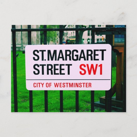 St. Margaret Street - Westminster Postkarte (Vorderseite)