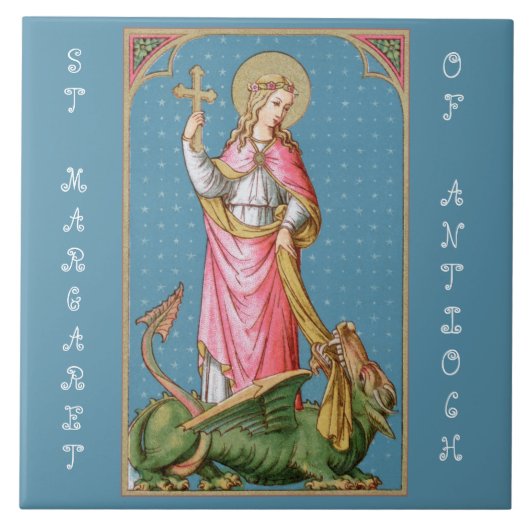 St. Margaret von Antioch (SAU 038) Fliese (Vorderseite)