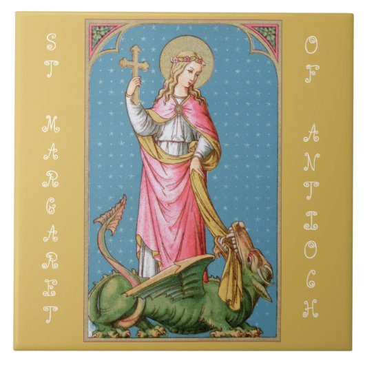 St. Margaret von Antioch (SAU 038) Fliese (Vorderseite)