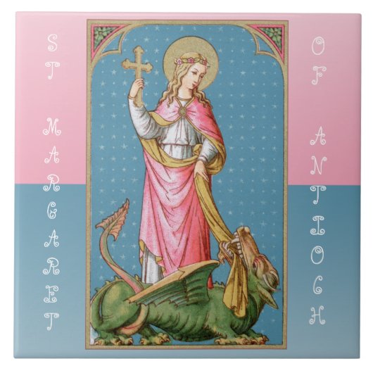 St. Margaret von Antioch (SAU 038) Fliese (Vorderseite)