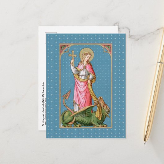 St. Margaret von Antioch (SAU 038) Postkarte (Vorderseite/Rückseite Beispiel)