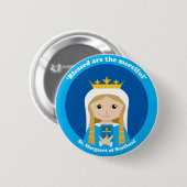 St Margaret von Schottland Button (Vorne & Hinten)