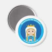 St. Margaret von Schottland Magnet (Vorderseite/Rückseite)