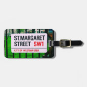 St- Margaretstraße - die City of Westminster Gepäckanhänger (Vorderseite horizontal)