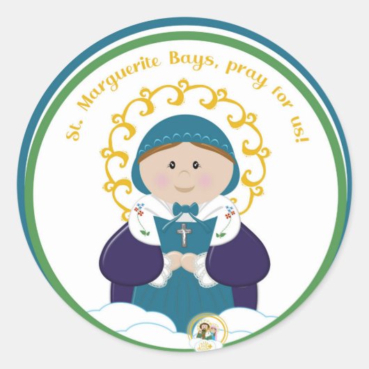 St. Marguerite Bays Runder Aufkleber (Vorderseite)