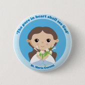 St. Maria Goretti Button (Vorderseite)
