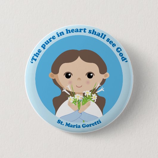 St. Maria Goretti Button (Vorderseite)