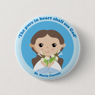 St. Maria Goretti Button