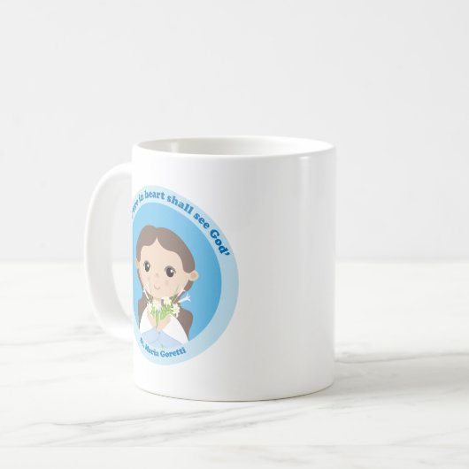 St. Maria Goretti Kaffeetasse (Vorderseite Links)