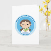 St. Maria Goretti Karte (Gelbe Blume)