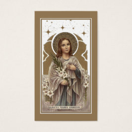 St. Maria Goretti Katholisches Gebet Heilige Karte