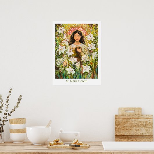 St. Maria Goretti katholisches Klassenposter Poster (Küche)