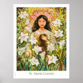 St. Maria Goretti katholisches Klassenposter Poster (Vorne)