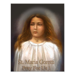 St. Maria Goretti, Märtyrer für Reinheit, Fotodruck