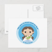 St. Maria Goretti Postkarte (Vorne/Hinten)