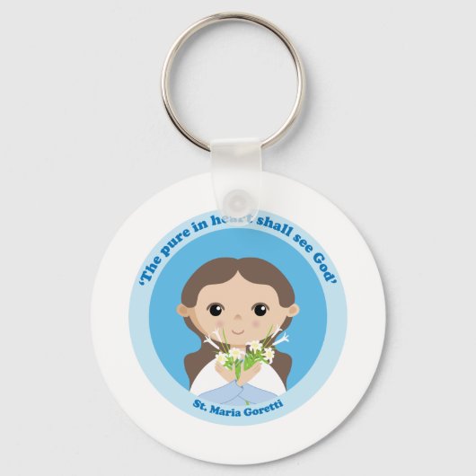 St. Maria Goretti Schlüsselanhänger (Vorderseite)