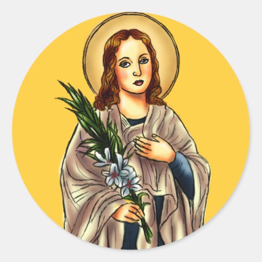 St. Maria Goretti Sticker (Vorderseite)