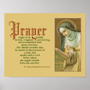 St. Maria Magdalena de Pazzi (JM 45) Poster