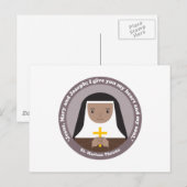 St. Mariam Thresia Postkarte (Vorne/Hinten)