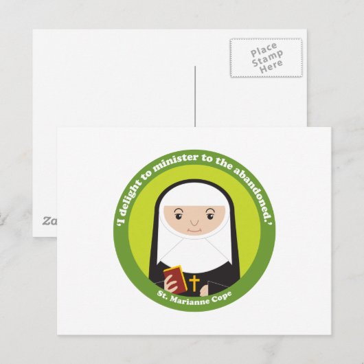 St. Marianne Cope Postkarte (Vorne/Hinten)