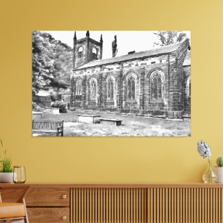 St.-Marien-Kirche, Luddenden Leinwanddruck