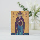 St. Marina von Antioch Orthodox Christliches Symbo Postkarte (Stehend Vorderseite)