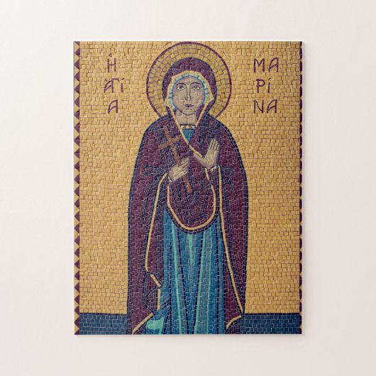 St. Marina von Antioch Orthodox Christliches Symbo Puzzle (Vertikal)