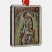 St Mark an seinem Schreibtisch Ornament Aus Metall (Rechts)