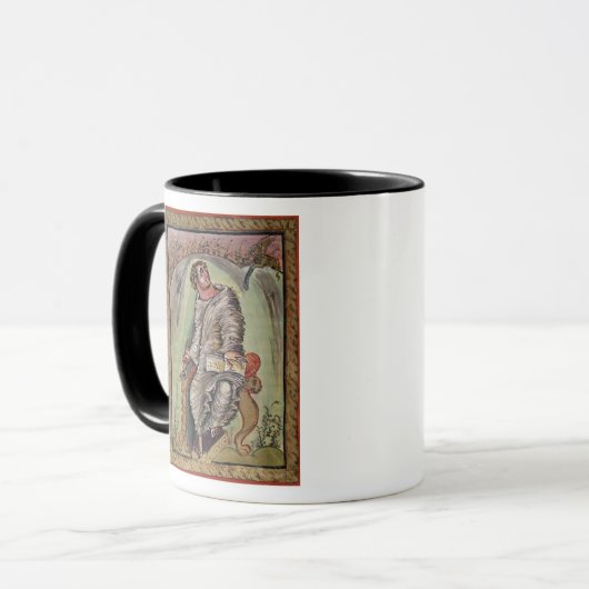 St Mark an seinem Schreibtisch Tasse (Vorderseite Links)